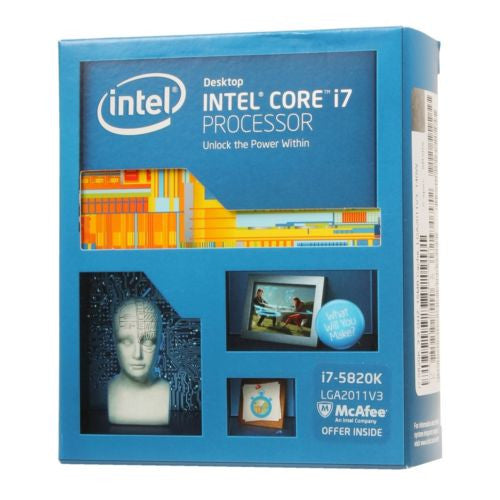 Intel Core i7-5820k 3.3 GHz LGA 2011 V3 Tray Processor Factory Sealed New in Box